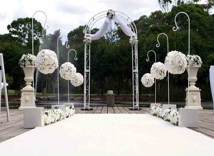 Ceremony Decoration Hook & Ball and Wedding Arch